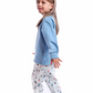 Oh Deer girls' pajamas, T-shirt + printed pants