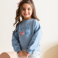 Little flower "girls' pajamas" T-shirt + printed pants