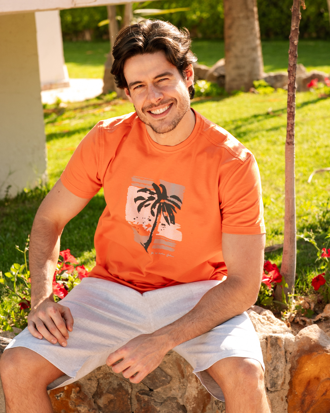 Palm tree بيجاما رجالي نص كم و شورت