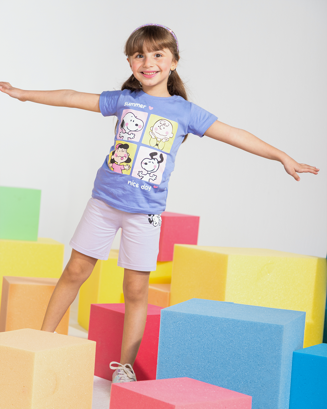 Snoopy and peanuts بيجامة بناتي Disney