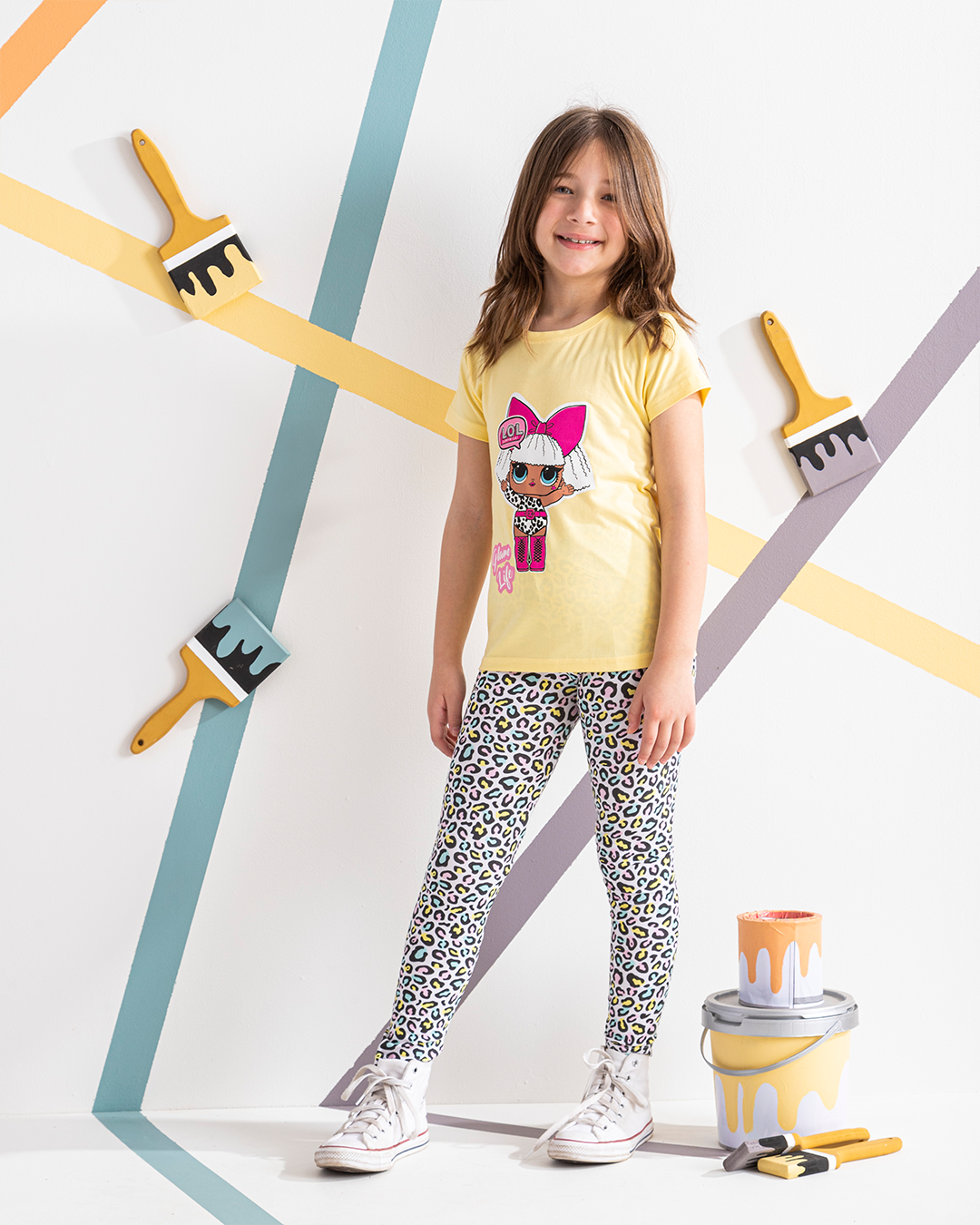 LOL Glam Life Disney Girls' Printed Leggings Pajamas