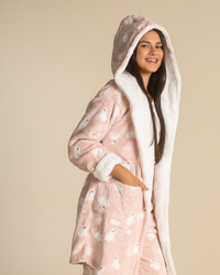 Lovely Bears Women Robe in Pink