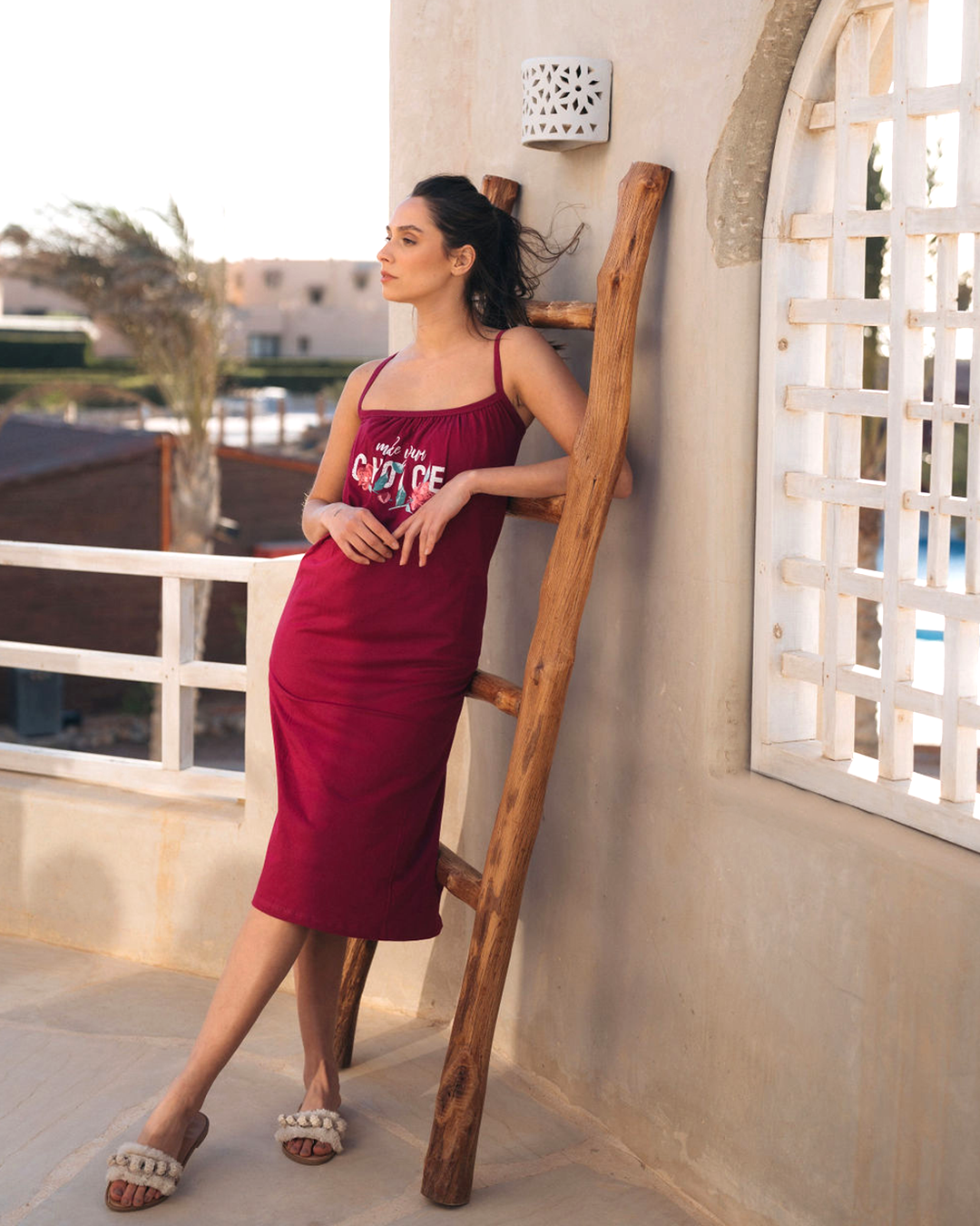 نايت شيرت حريمي حماله مطبوع