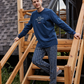 Pine tree autumn season men's long sleeve pajamas, Melton