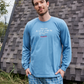 Pine tree autumn season men's long sleeve pajamas, Melton