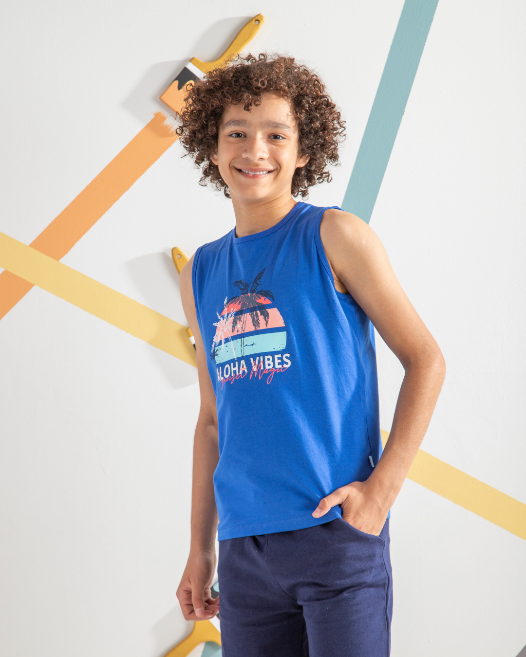 Aloha Vibes تيشرت اولادي كت قطن 100%