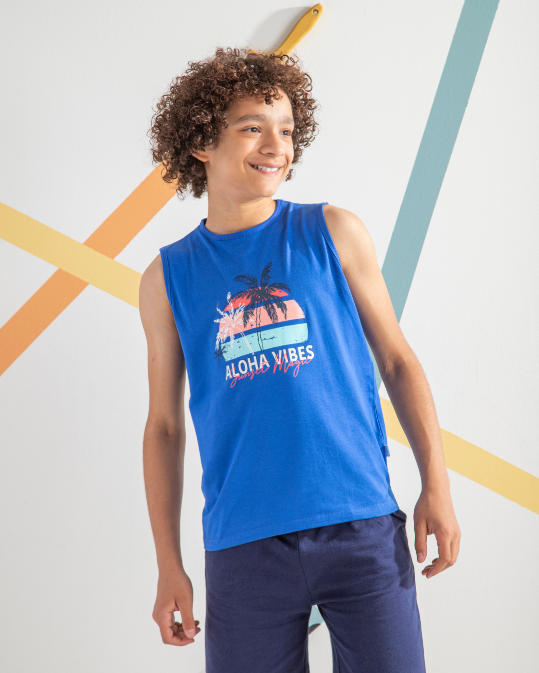 Aloha Vibes تيشرت اولادي كت قطن 100%