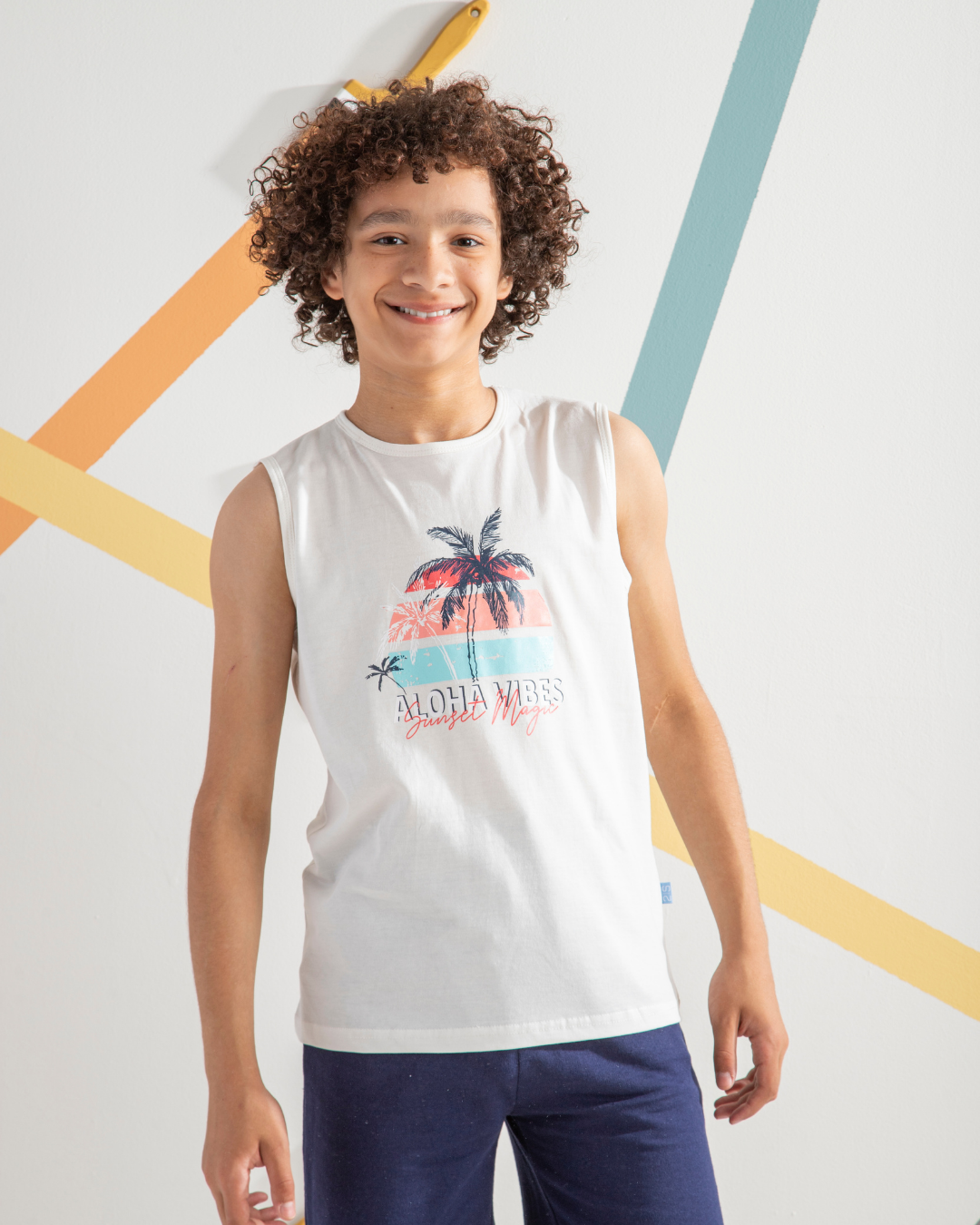 Aloha Vibes تيشرت اولادي كت قطن 100%