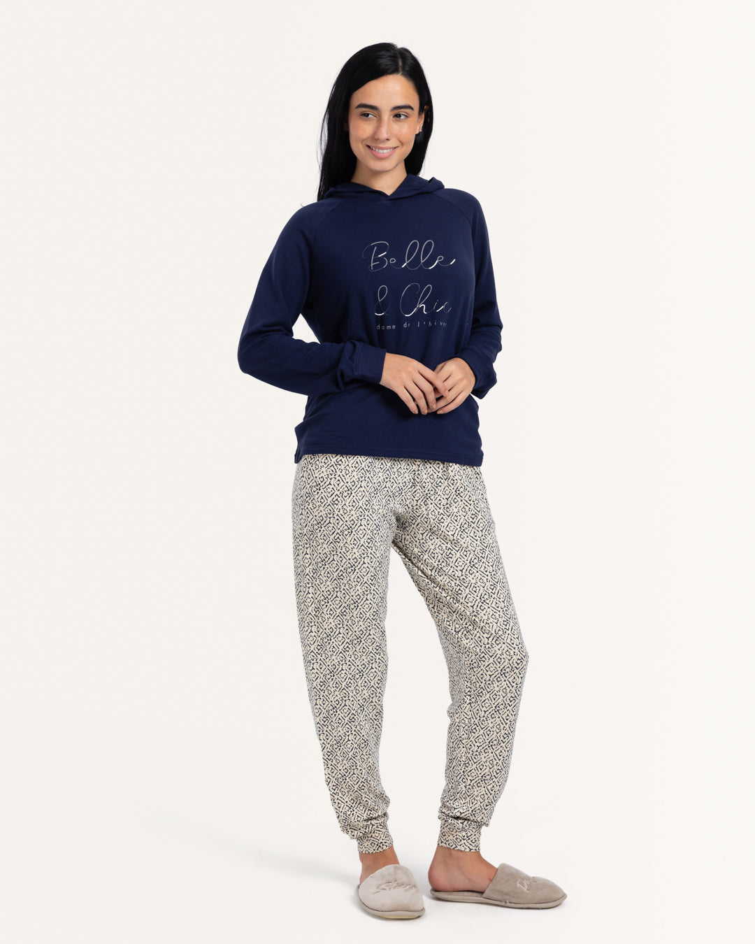 بيجاما حريمي كم طويل جميلة و أنيقة