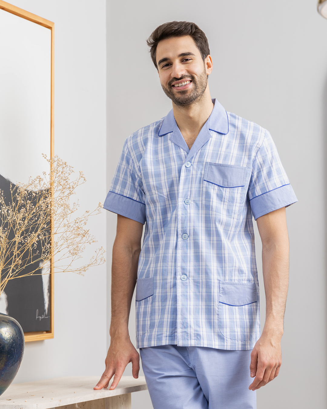 بيجامه سلاحي ياقه رجالي