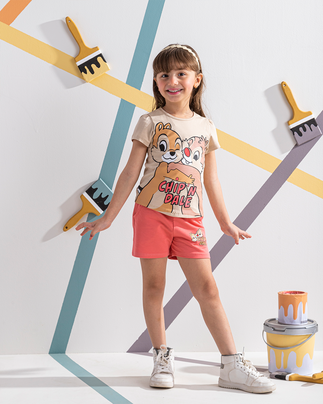 CHIP'N DALE بيجامه بناتي شورت