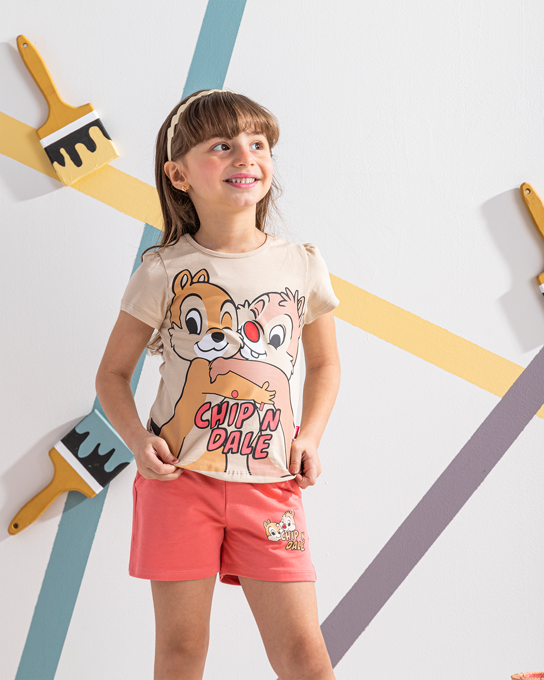 CHIP'N DALE بيجامه بناتي شورت