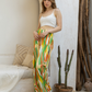 Women's viscose pants printed in colors