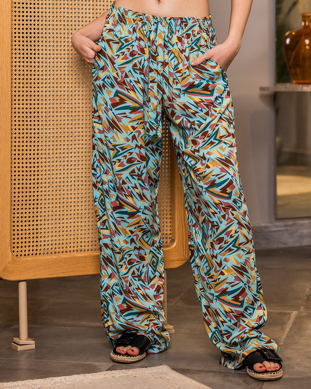 بنطلون فسكوز حريمي الوان