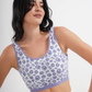 2S soft bra, wide strap, printed