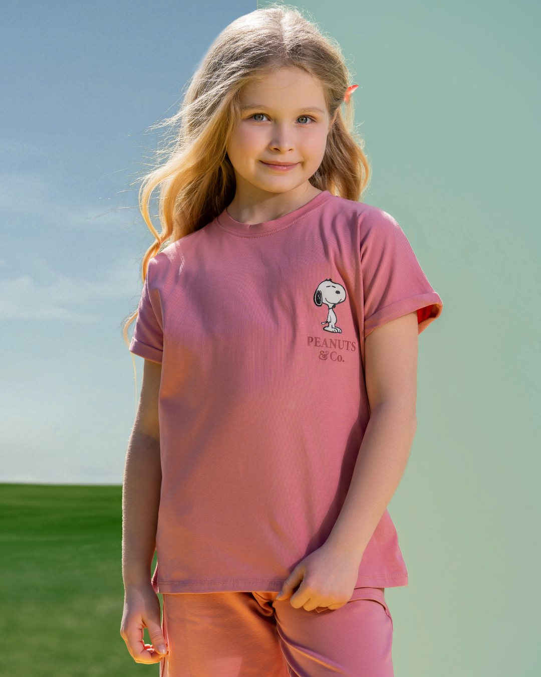 Snopy Friends Girls' pajama half sleeve pants