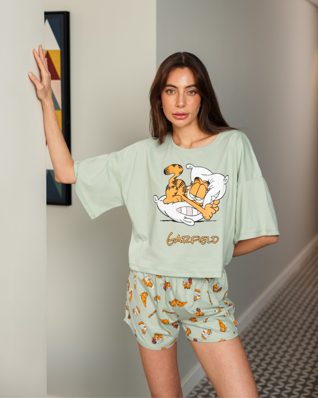 بيجاما حريمي اوفر سايز جارفيلد