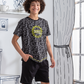 Summer vibes Junior boys' pajamas, half sleeves and cotton shorts