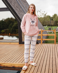 Oh My Deer بيجاما حريمي  بولار