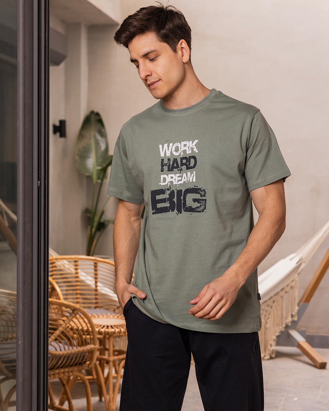 Pentacore Work hard men's pajamas with half sleeves