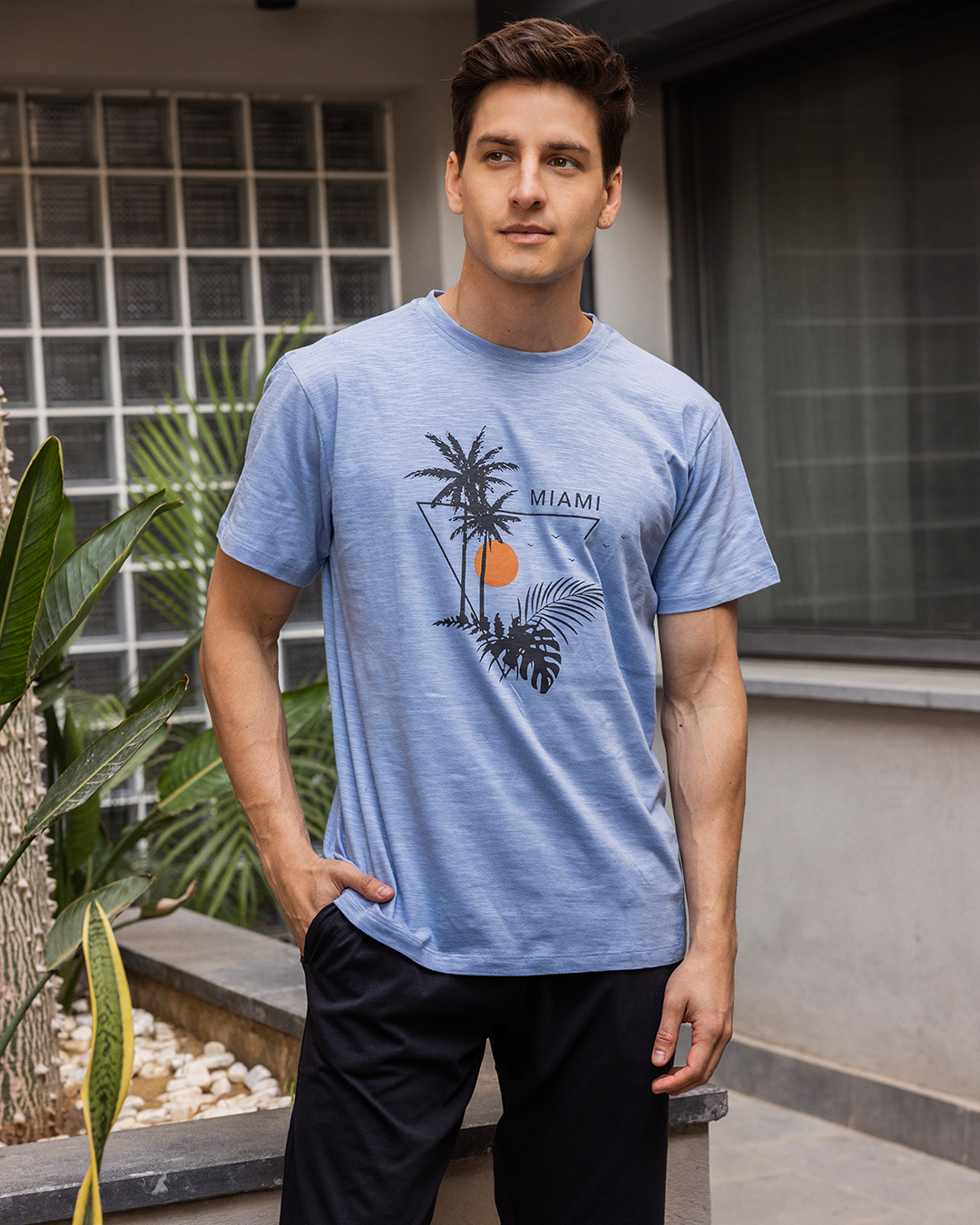 Pentacore Miami men's pajamas with half sleeves