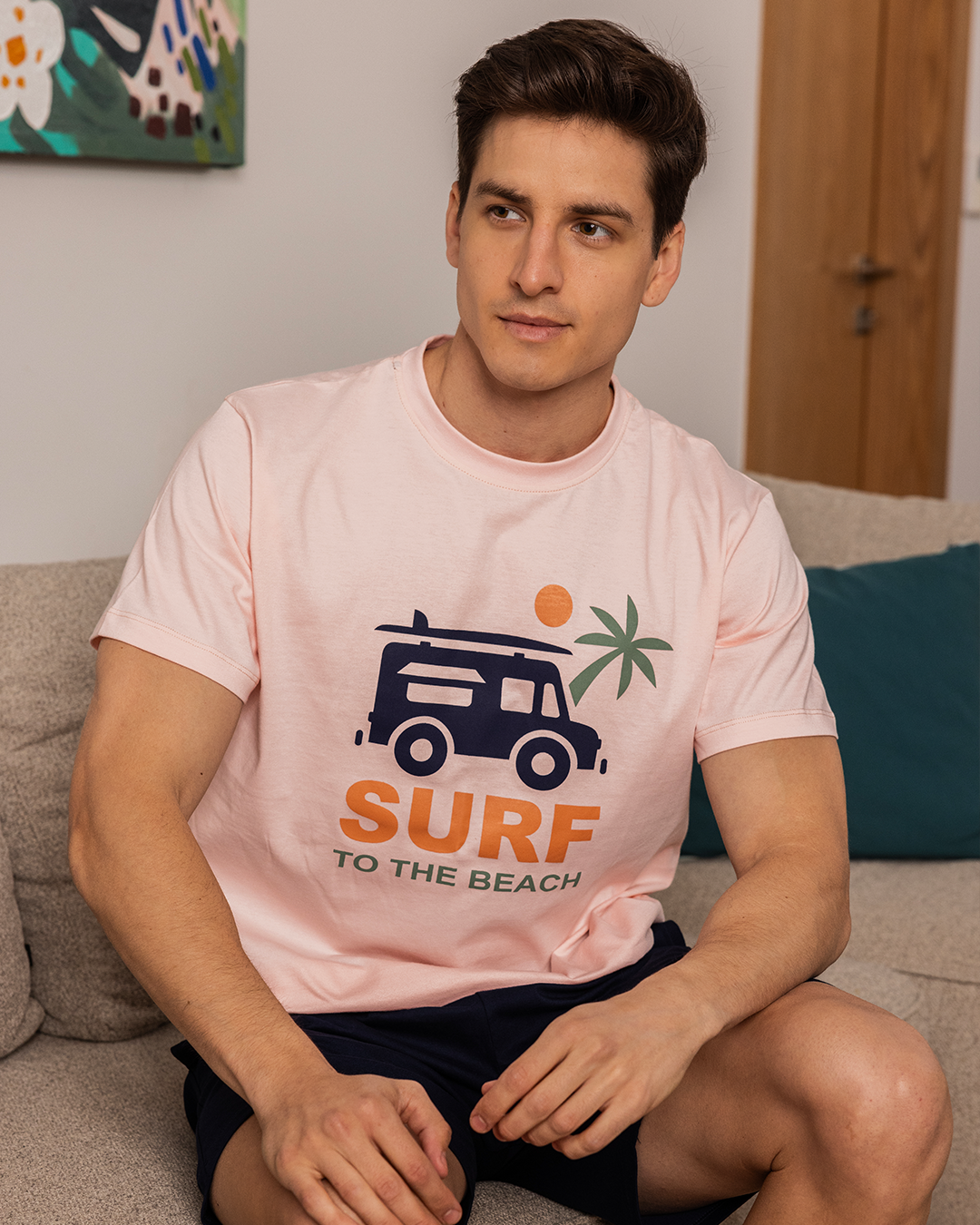 Al Nakhla Shorts Sure Men's pajamas with half sleeves