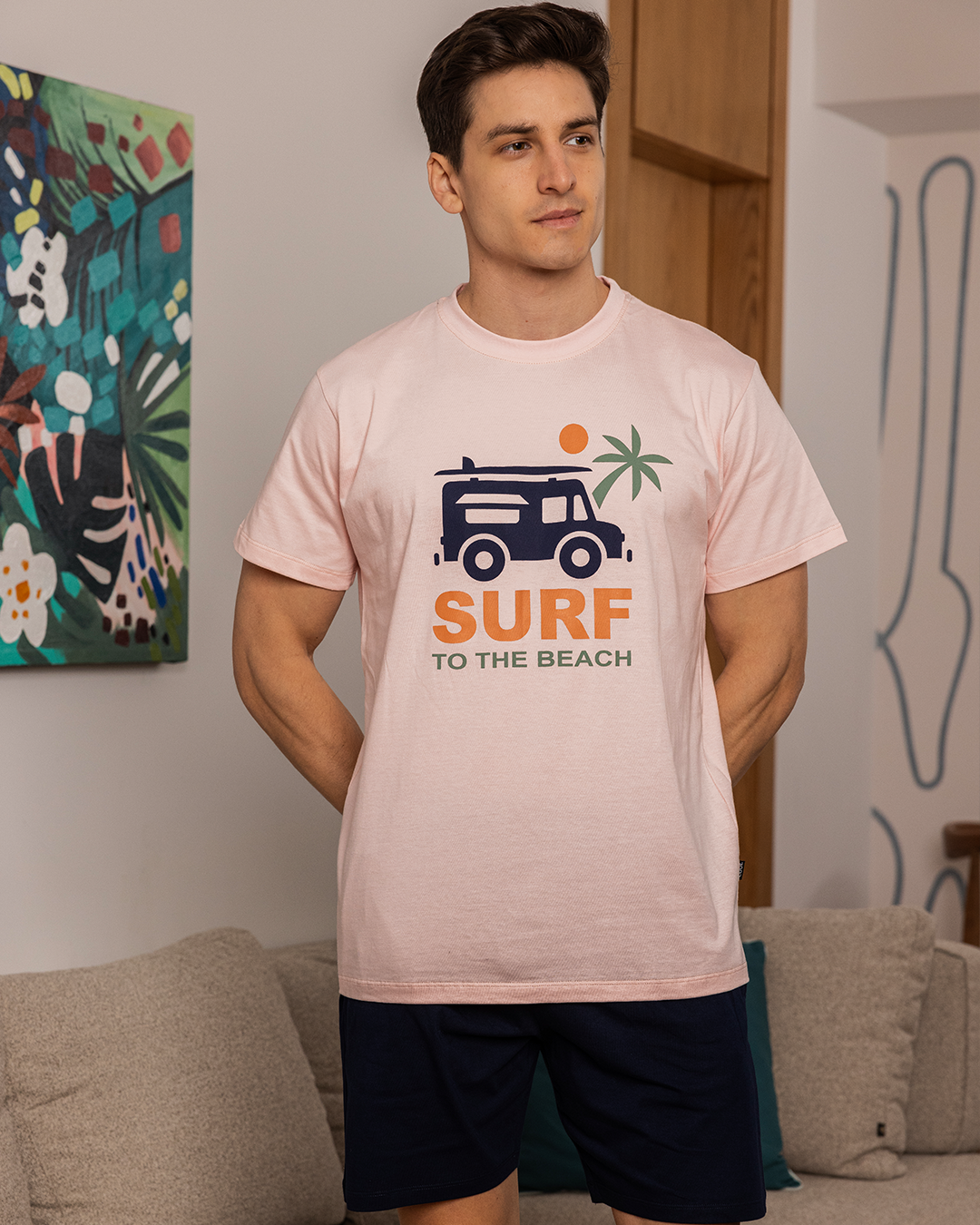 Al Nakhla Shorts Sure Men's pajamas with half sleeves