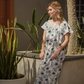 Women's half-sleeved shirt with large rose lace, Chanel