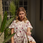 Women's half-sleeved shirt with large rose lace, Chanel