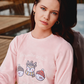 Snowman season women's pajamas, Soft elastin velvet, long sleeves