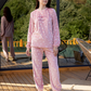 Hello Winter Ladies Soft Elastin Velvet Pajama
