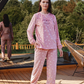 Hello Winter Ladies Soft Elastin Velvet Pajama