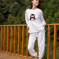Love Forever Ladie's Soft Elastane Velvet Pajamas