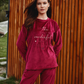 Season's greetings Women's Long Sleeve Soft elastin velvet