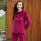 Season's greetings Women's Long Sleeve Soft elastin velvet