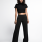 pantalon wide leg polyamid بنطلون حريمي رجل واسعه