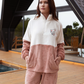 Made With Love  Ladies Polar Half- Zip Pajama