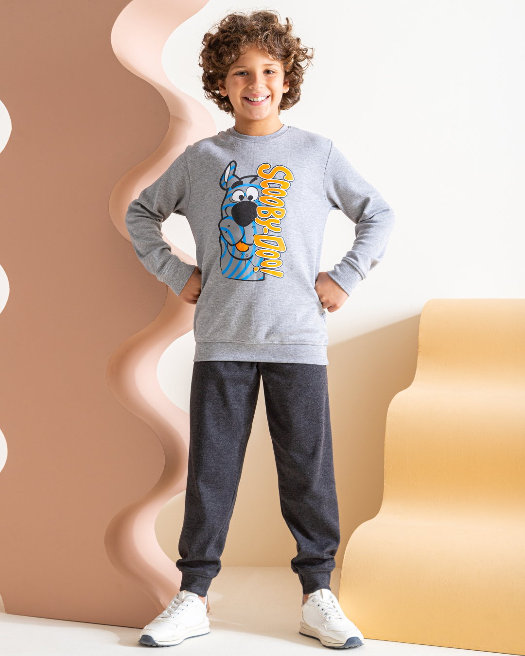 Scooby Doo boys pajamas set with interlock print