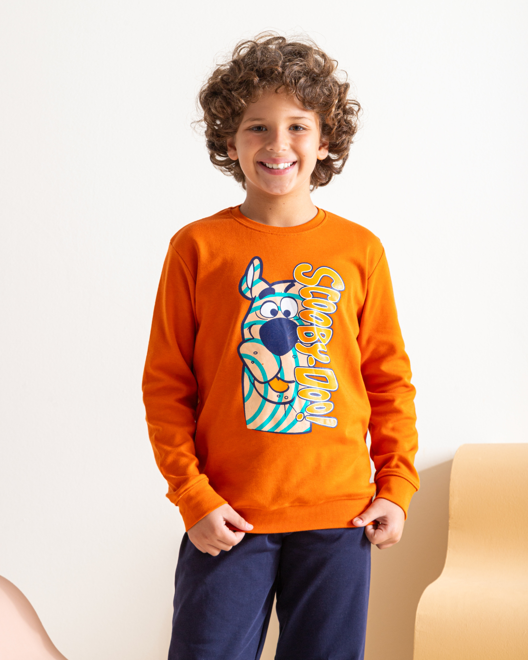 Scooby Doo boys pajamas set with interlock print