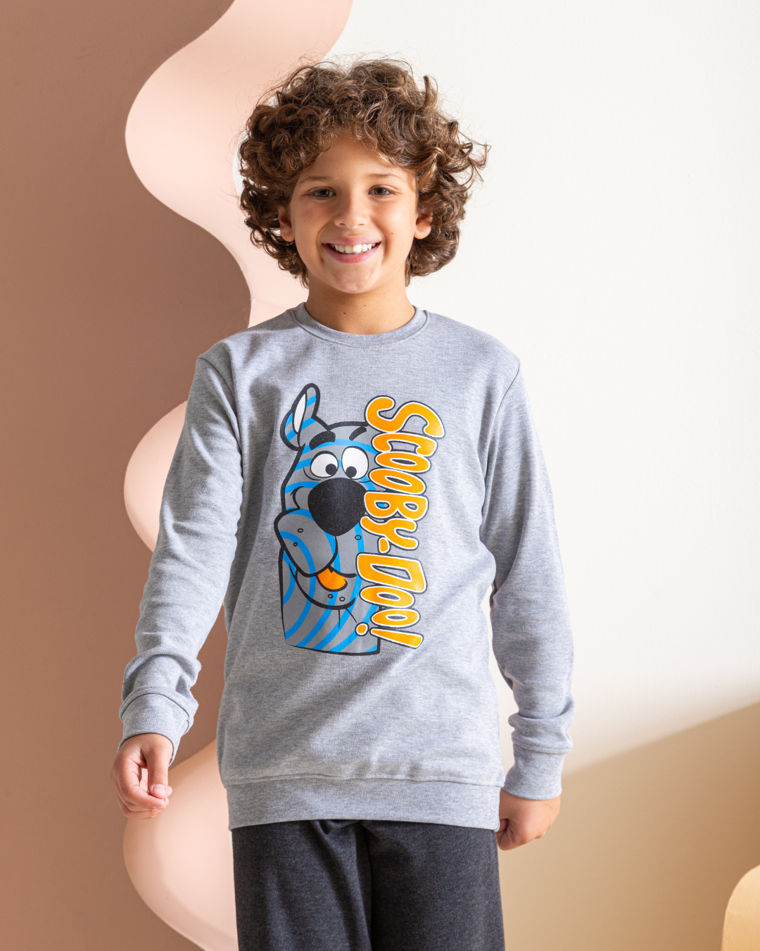 Scooby Doo boys pajamas set with interlock print