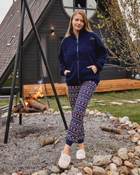 Reindeer Season Women's Zip Pajamas