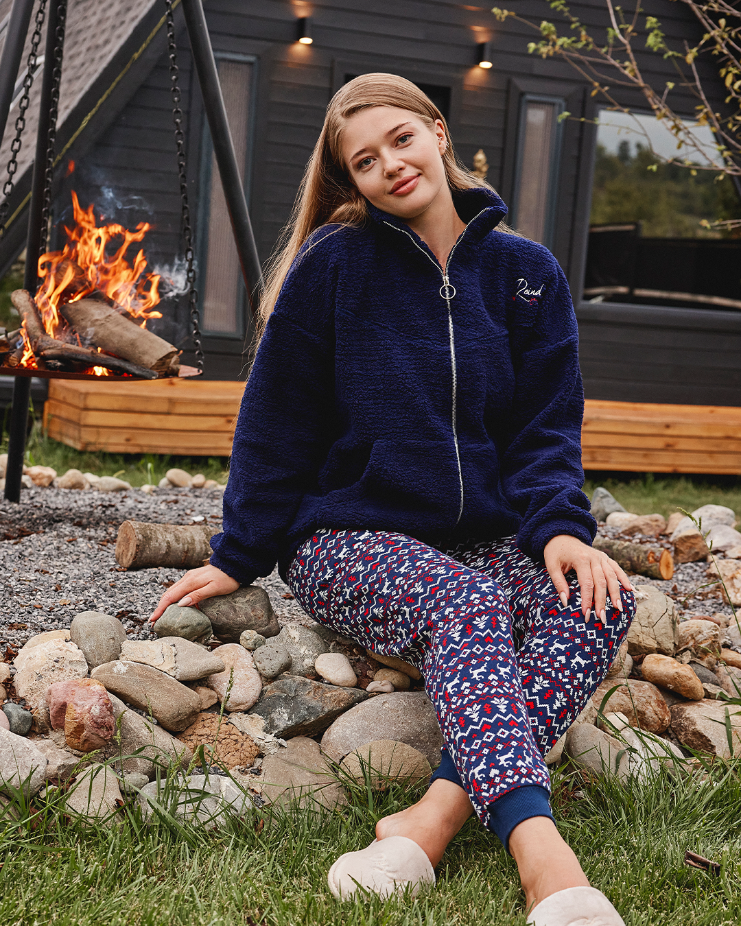 Reindeer Season Women's Zip Pajamas