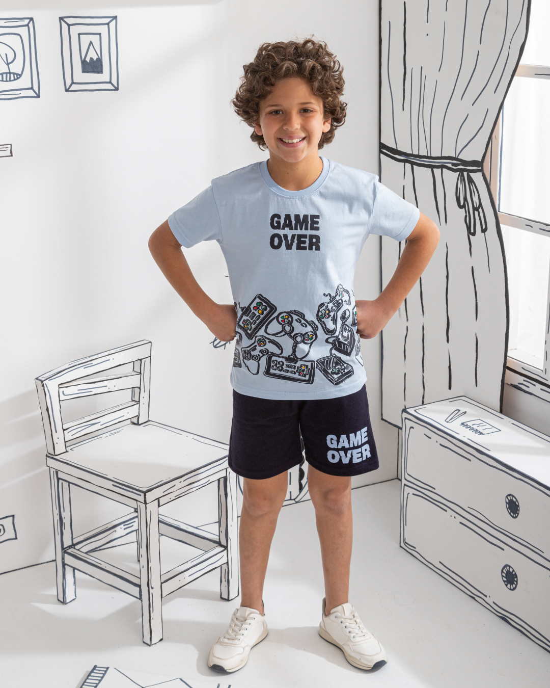 اطفالي game over بيجامه اولادي