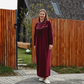 Women Cashmere embroidered   night gown  