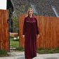 Women Cashmere embroidered   night gown  