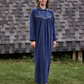 Women Cashmere embroidered   night gown  