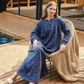 Long sleeve floral night gown