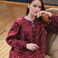 Long sleeve floral night gown