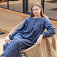 Long sleeve floral night gown
