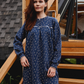 Long sleeve night gown flowers
